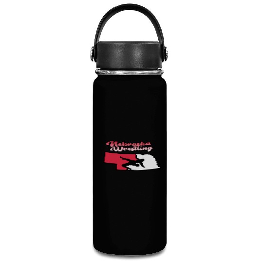 Nebraska Wrestling (State Colors) Vacuum Flask