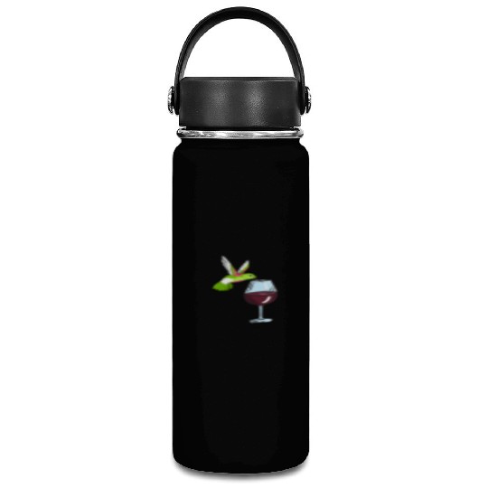 Hummingbird Drinking Wine Birdwatching Hummingbird Vacuum Flask