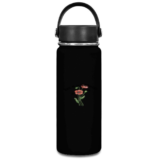 Bee a wildflower, poppies Vacuum Flask