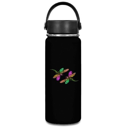 Spring, colorful insects playing. Vacuum Flask