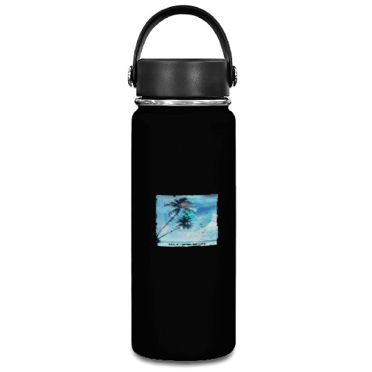 Artistic Huntington Beach California Palm Tree Vacuum Flask
