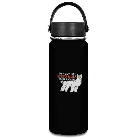 Spanish Teacher Llama Vacuum Flask