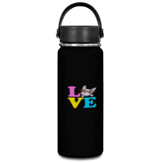 Boston Terrier Sunglasses I Love My Boston Terrier Vacuum Flask