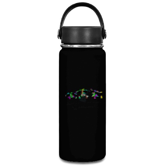 Hippie Goats playing guitar remembering Woodstock Vacuum Flask