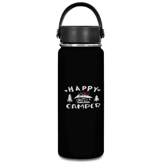 Happy Camper, Camping Vacuum Flask For Women Men Kids