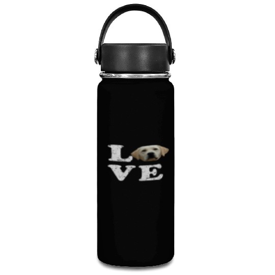 I Love My Yellow Lab Labrador Retriever Dog Vacuum Flask