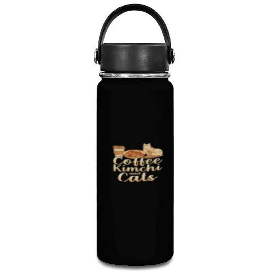 Coffee Kimchi And Cats Kimchi Lover Korean Food Vacuum Flask
