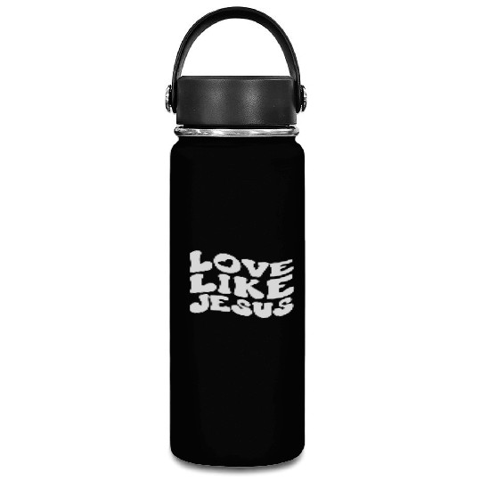 Catholic Christian Love Like Jesus Preppy Groovy Vacuum Flask
