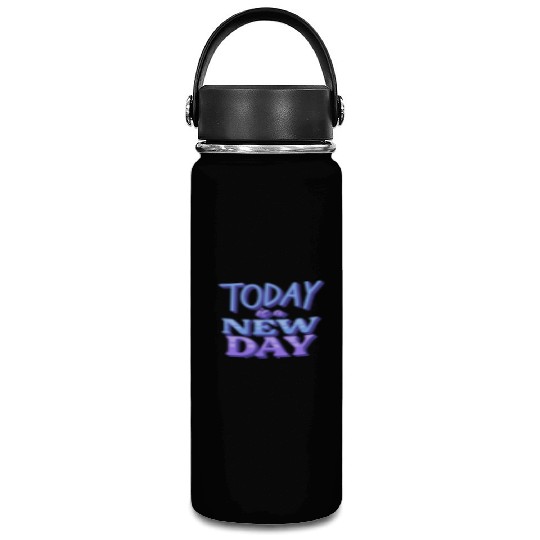 Fasion"Today is a New Day" Quotes Design Vacuum Flask
