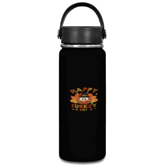 Happy Turkey Day 2021 Autumn Fall Thangiving Vacuum Flask