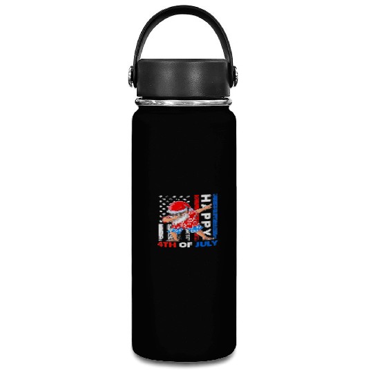 Summer Santa Dabbing Happy Christmas In July 4th Vacuum Flask