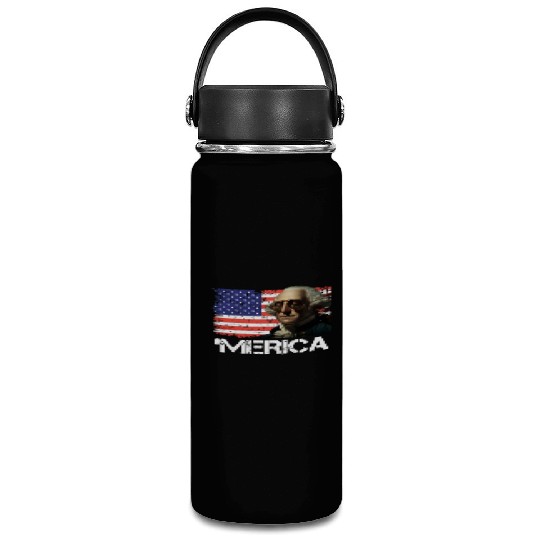 Merica George Washington Independence Day USA Vacuum Flask