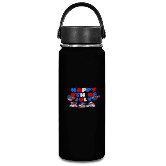 Happy 4th July Independence Day Party USA Vacuum Flask