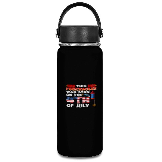 Independence Day This Fireracker was born 4th July Vacuum Flask