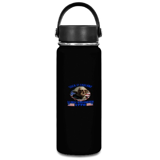 George Washington 1776 Suck it England USA Vacuum Flask