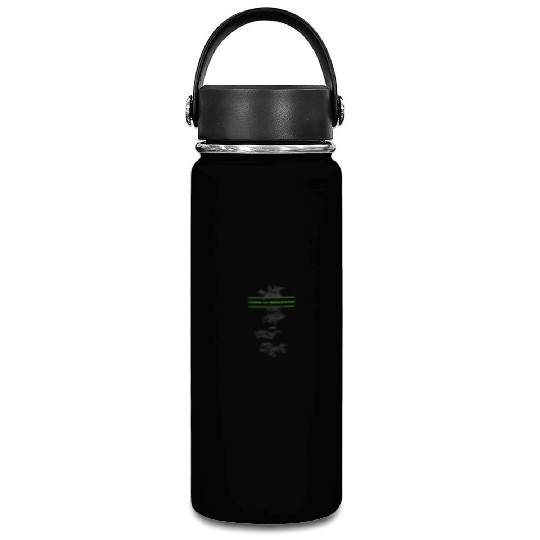 Type O Negative Leaves Double Sided Black Vacuum Flask