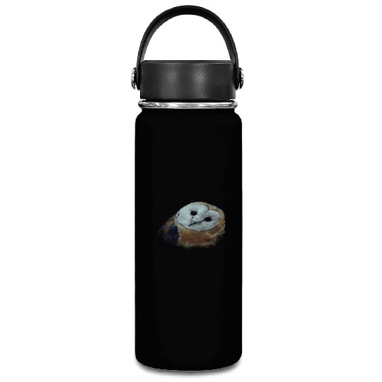 Barn Owl Painting Owl Vacuum Flask
