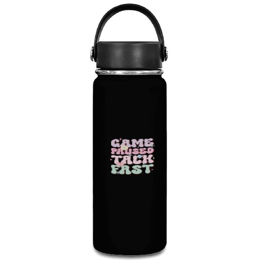 Game Paused Talk Fast, Happy Game Day Vacuum Flask