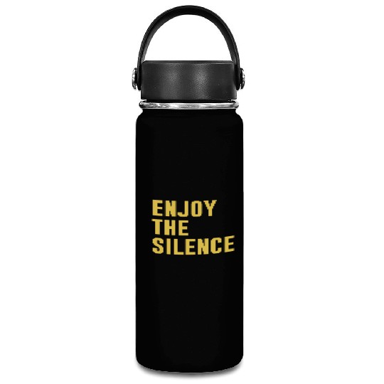 Enjoy The Silence big mustard girl nature Vacuum Flask