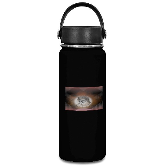 Sacred Jesus with Crown of Thorns Illustration Vacuum Flask