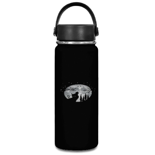 Yorkshire Terrier Full Moon At Night Pet Yorkshire Vacuum Flask