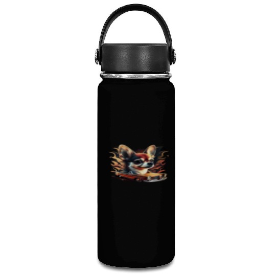 Chihuahua | Race Racing Car Funny Dog Mechanic Vacuum Flask