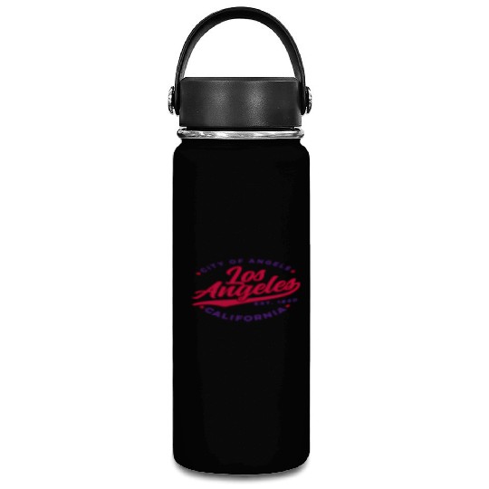 Los Angeles City Of Angels California Red Text Vacuum Flask