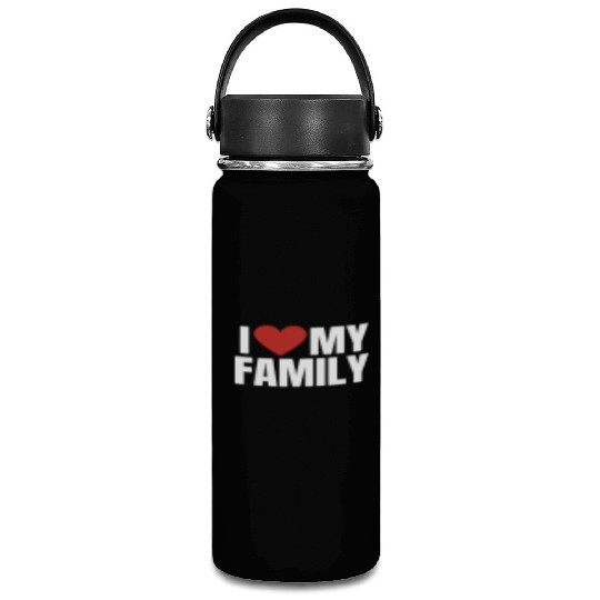 I Love My Family Gathering Reunion Celebration Vacuum Flask