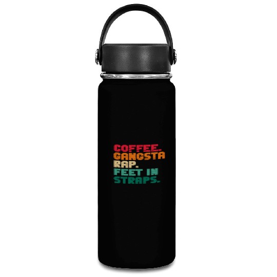 Coffee Gangsta Rap Feet In Straps Vintage Vacuum Flask