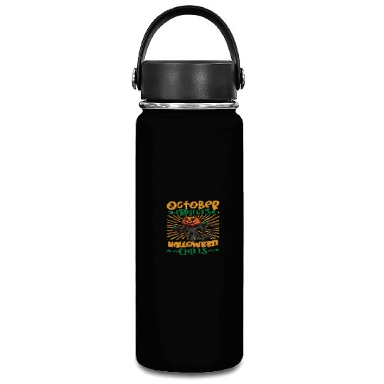 Scary Pumpkin Halloween Costume Autumn Fall Gift Vacuum Flask