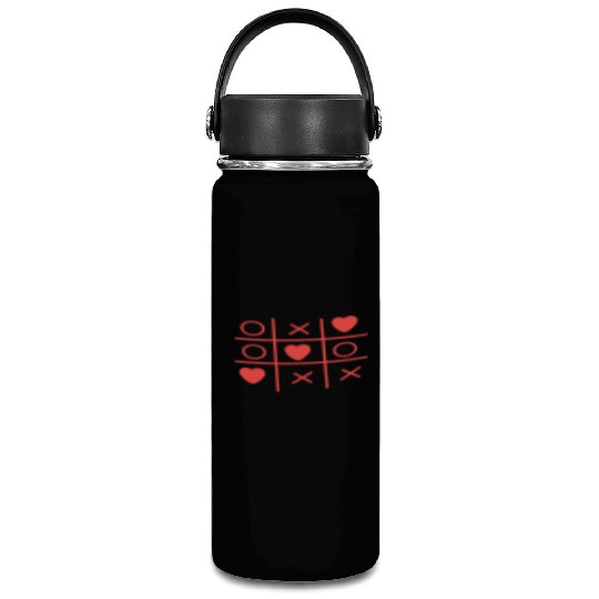 Cool Valentine s Day Criss Cross Heart Vacuum Flask