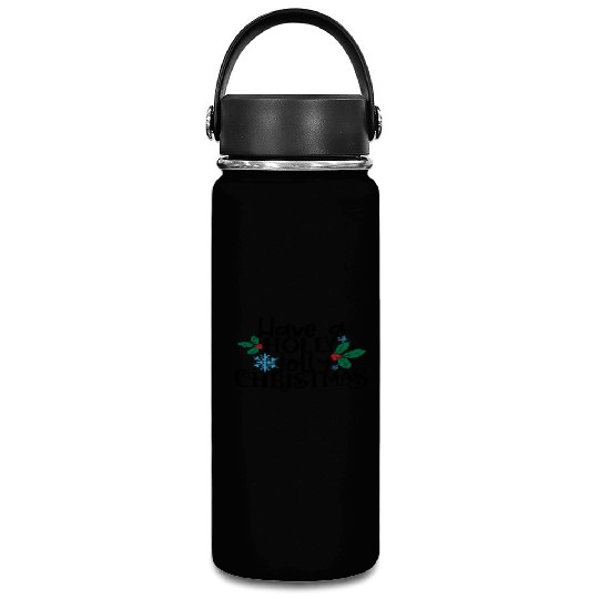 Holly Jolly Christmas Vacuum Flask