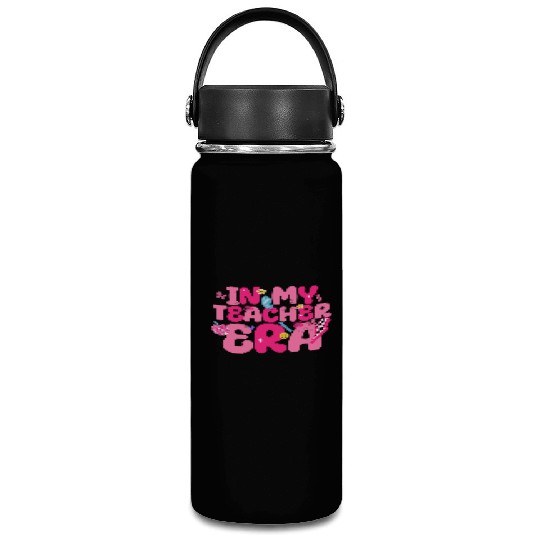In My Teacher Era Best Teacher Appreciation Retro Vacuum Flask