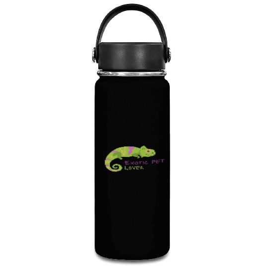 Green Chameleon Lizard Exotic Pet Lover Vacuum Flask
