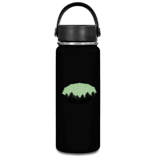 Green Forest Mandala Pacific Northwest Vacuum Flask