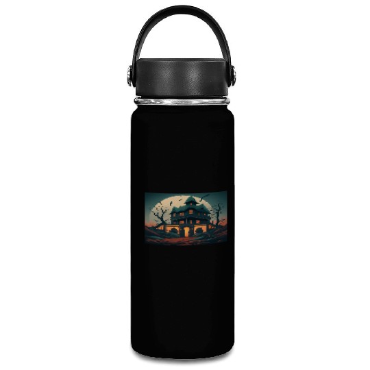 Haunted House Vacuum Flask
