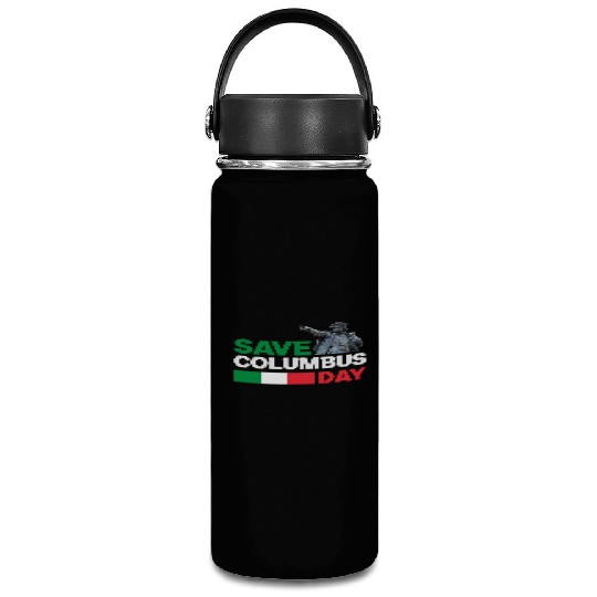 Christopher Columbus Day Italian Pride , Save Colu Vacuum Flask