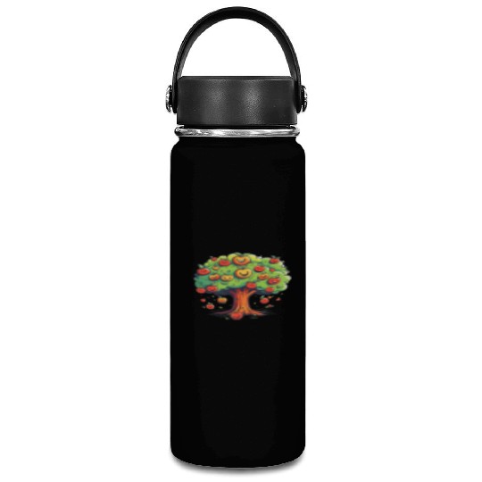 Apples Tree Fruit Orchard Apple Picking Cute Vacuum Flask