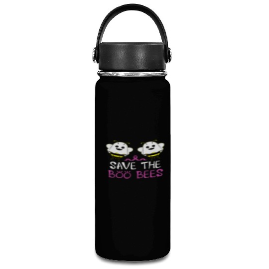 Save The Boo Bees Breast Cancer Awareness Vacuum Flask