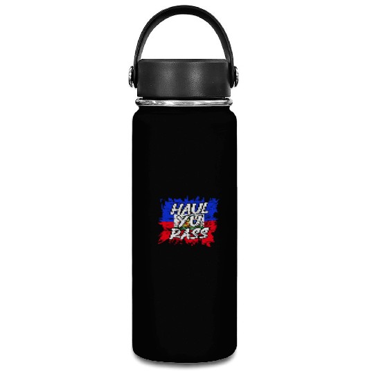 Haul Yu Rass Afro Pride Kriol Haiti Flag Vacuum Flask