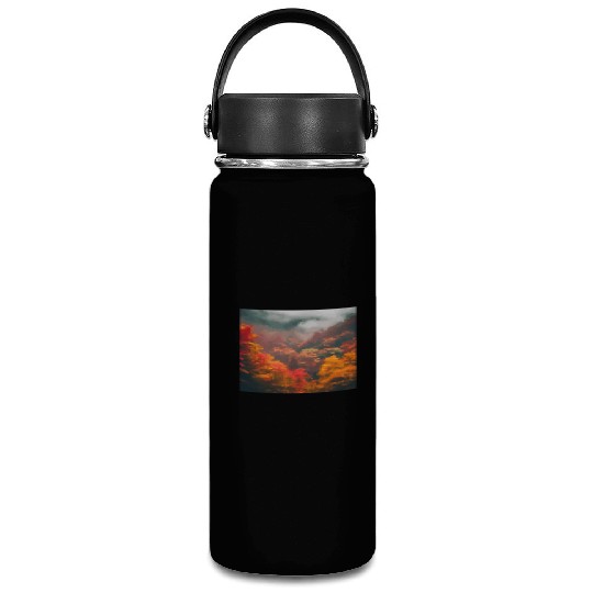 Autumn in The Misty Mountains Vacuum Flask
