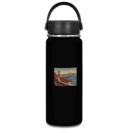 Golden Gate Bridge California Vacuum Flask, Golden Gate