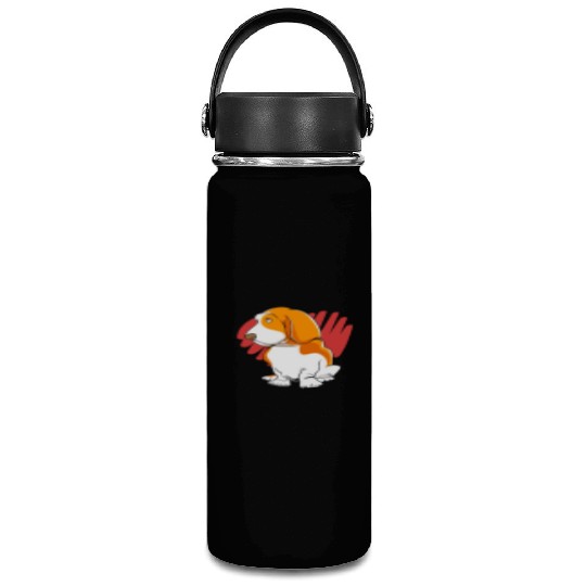 Cute Puppy Pet Dog Lover Basset Hound Vacuum Flask