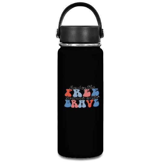 land of the free because of the brave Vacuum Flask