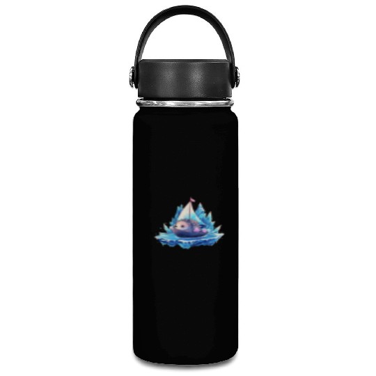 Ice Sailing Hedgehog Ice Sailor Ice Boating Vacuum Flask