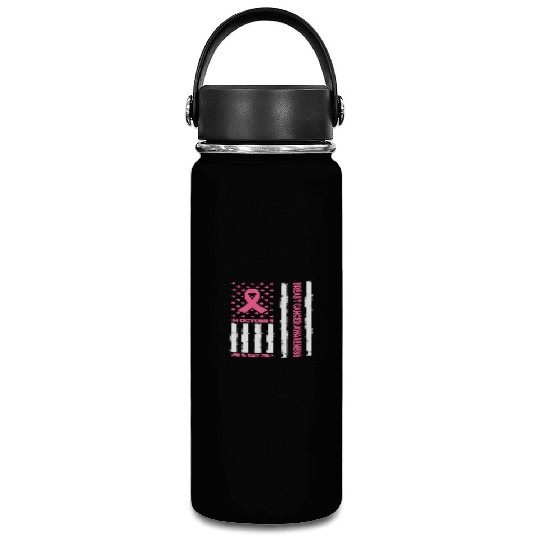 In October We Wear Pink Breast Cancer Awareness Vacuum Flask