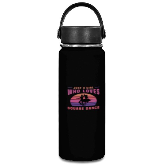 Square Dancing Just A Girl Who Loves Country Music Vacuum Flask