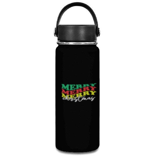 Merry merry merry Christmas, Xmas Design Vacuum Flask