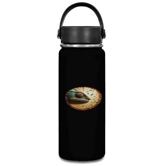Chameleon head surrounded by bees Vacuum Flask