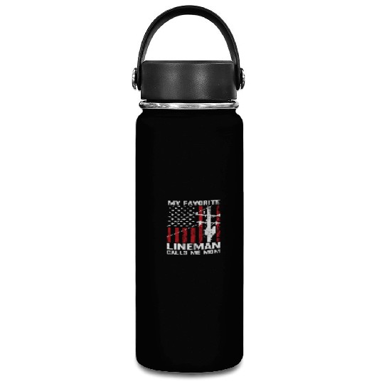 Mothers day my favorite lineman Vacuum Flask